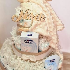 Tarta de pañales 3 pisos