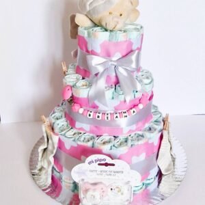 Tarta de pañales Dodot 3 pisos